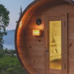 gampling with barrel sauna